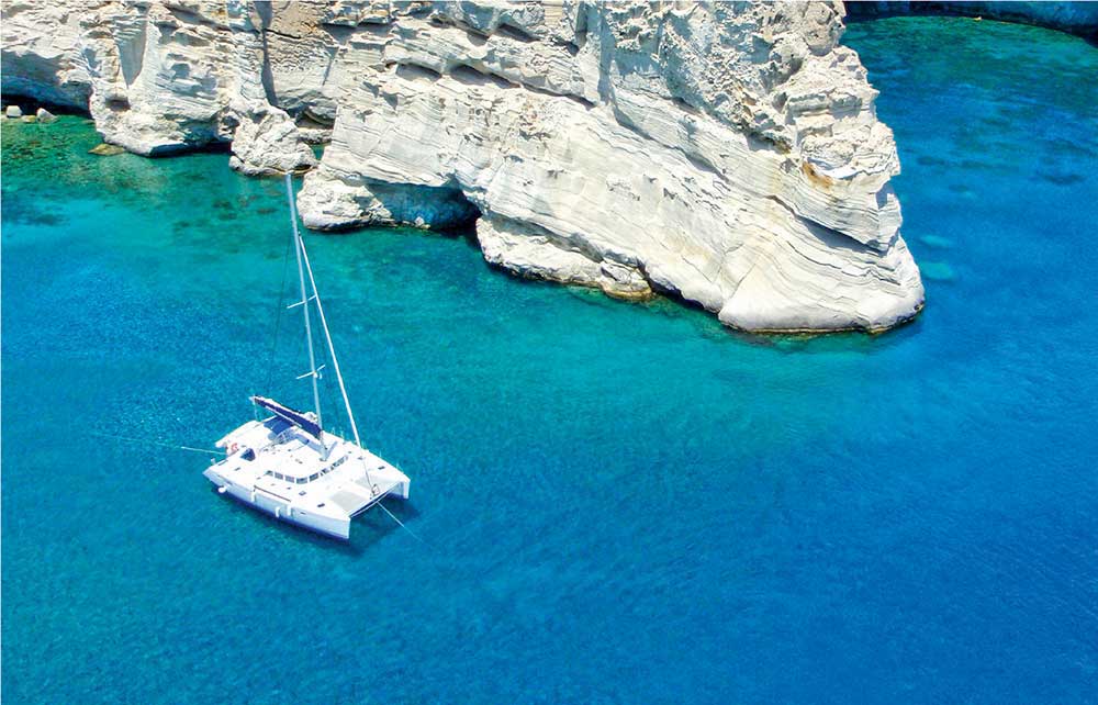 full day catamaran cruise milos polyaigos cyclades 01
