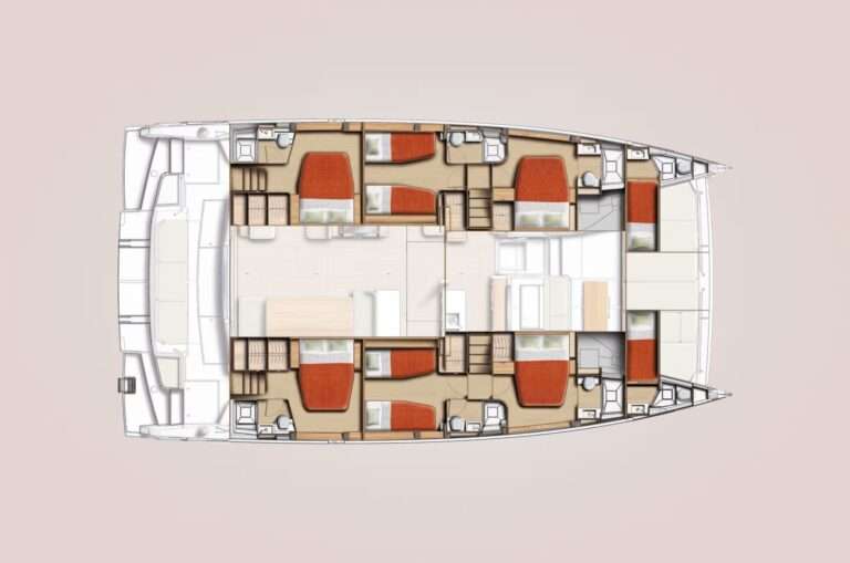 Catamaran BALI 58 6cab et 2 Singles Central