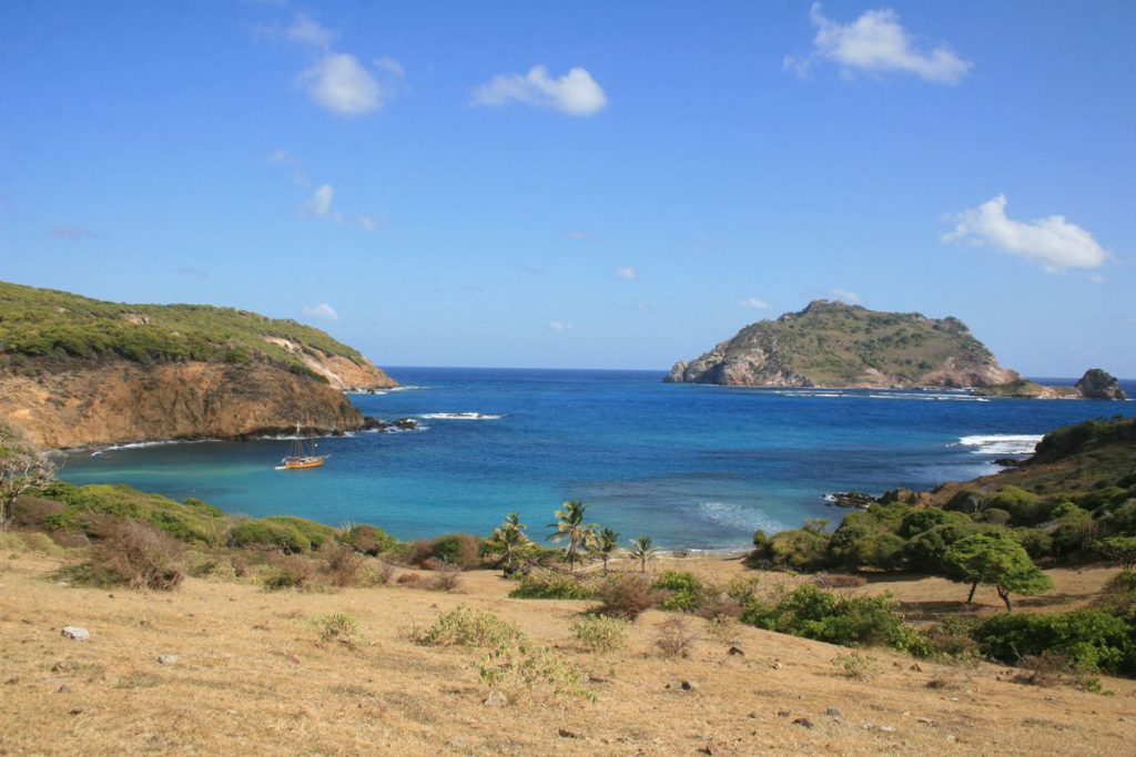 Vue aérienne de Saint-Vincent et les Grenadines
