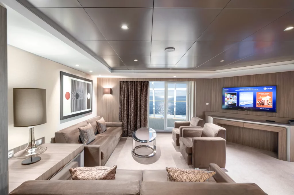 paquebot suite salon balcon vue mer