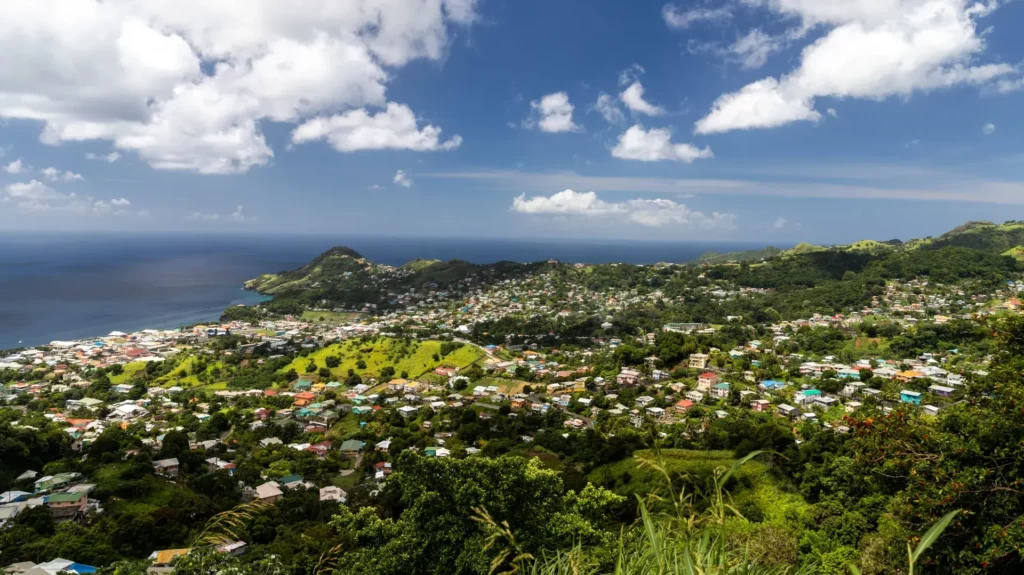 saint vincent kingstown vue panoramique