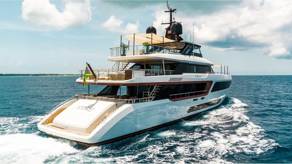 yacht navigation caraibes vue arriere