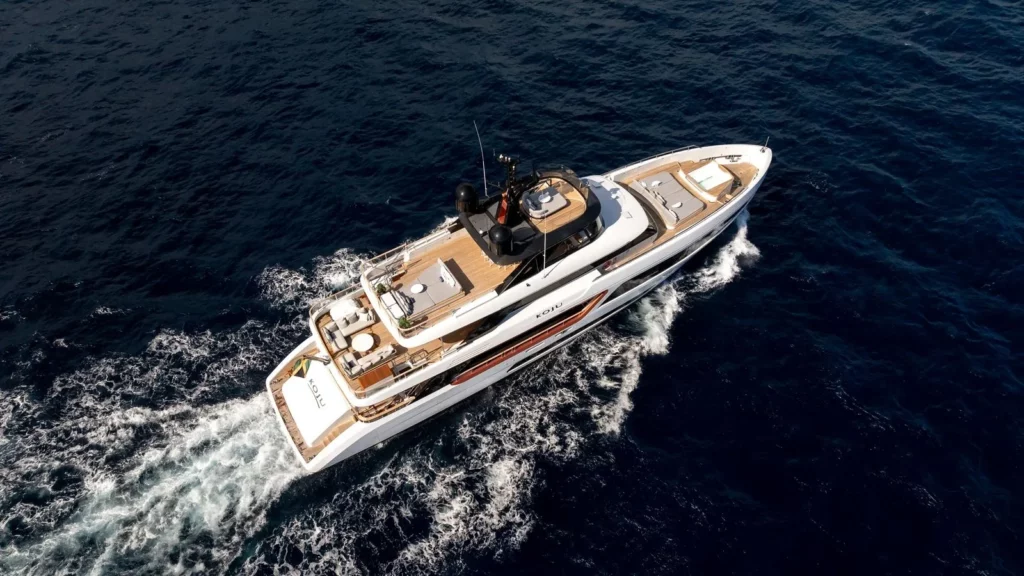 yacht navigation vue aerienne